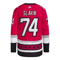 Maillot de joueur authentique adidas Jaccob Slavin rouge Carolina Hurricanes Alternate Primegreen pour homme