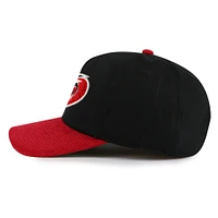Men's American Needle  Black/Red Carolina Hurricanes Burnett Adjustable Hat