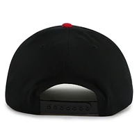 Men's American Needle  Black/Red Carolina Hurricanes Burnett Adjustable Hat