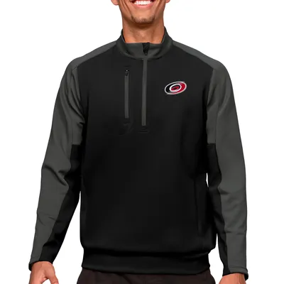 Carolina Hurricanes Antigua Quarter-Zip Pullover Top