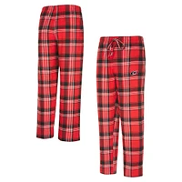 Men's Concepts Sport Red/Black Carolina Hurricanes Region Flannel Sleep Pants