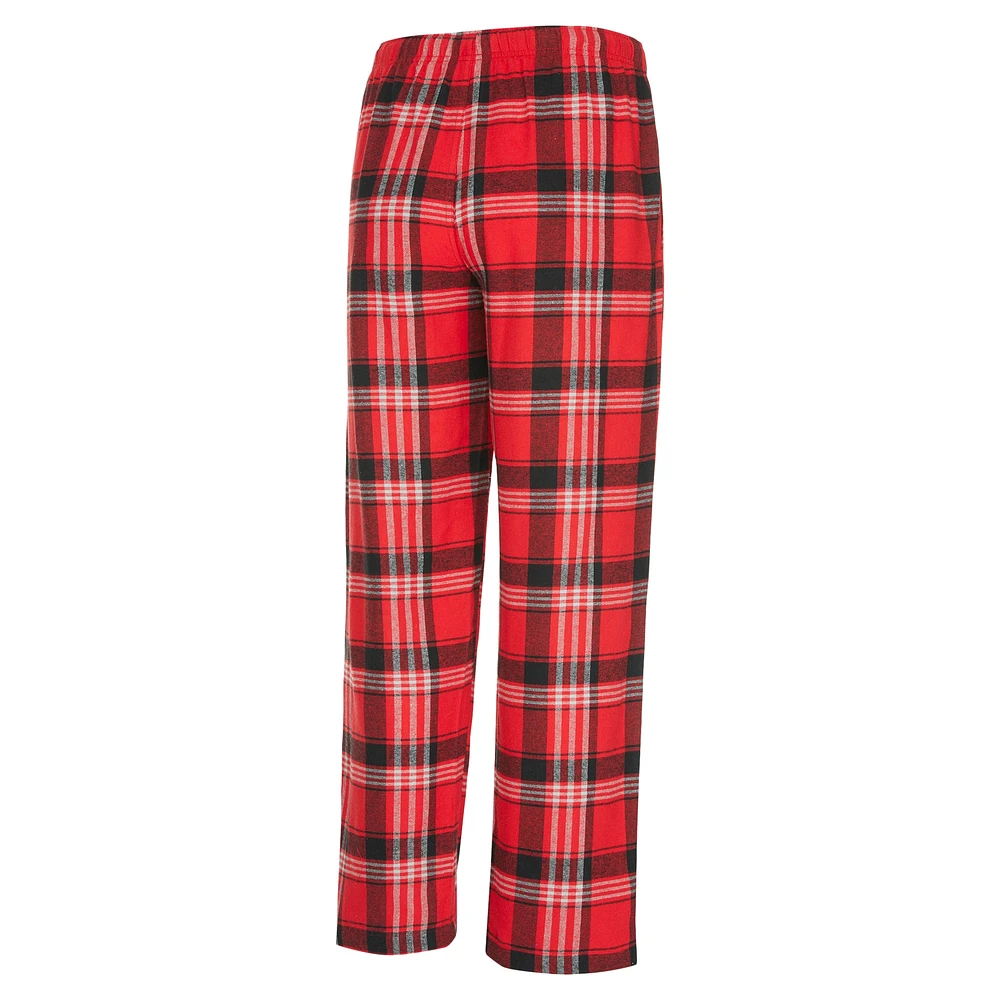 Men's Concepts Sport Red/Black Carolina Hurricanes Region Flannel Sleep Pants