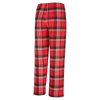 Men's Concepts Sport Red/Black Carolina Hurricanes Region Flannel Sleep Pants