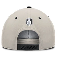 Men's  Fanatics  Black/Gray Carolina Hurricanes 2025 Stanley Cup Playoffs Locker Room Trucker Adjustable Hat