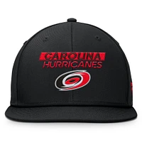 Men's Fanatics Black Carolina Hurricanes Authentic Pro Prime Snapback Hat