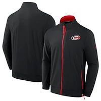 Men's Fanatics  Black Carolina Hurricanes Authentic Pro Rink Coaches Full-Zip Jacket