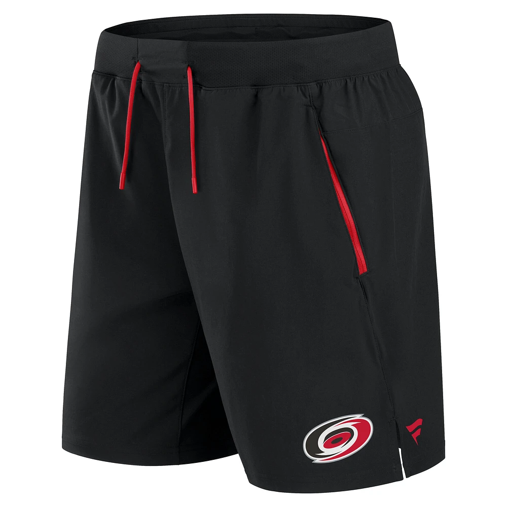 Men's Fanatics  Black Carolina Hurricanes Authentic Pro Rink Performance Shorts