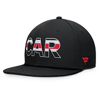 Casquette Snapback authentique Pro Rink des Hurricanes de la Caroline pour hommes Fanatics Black