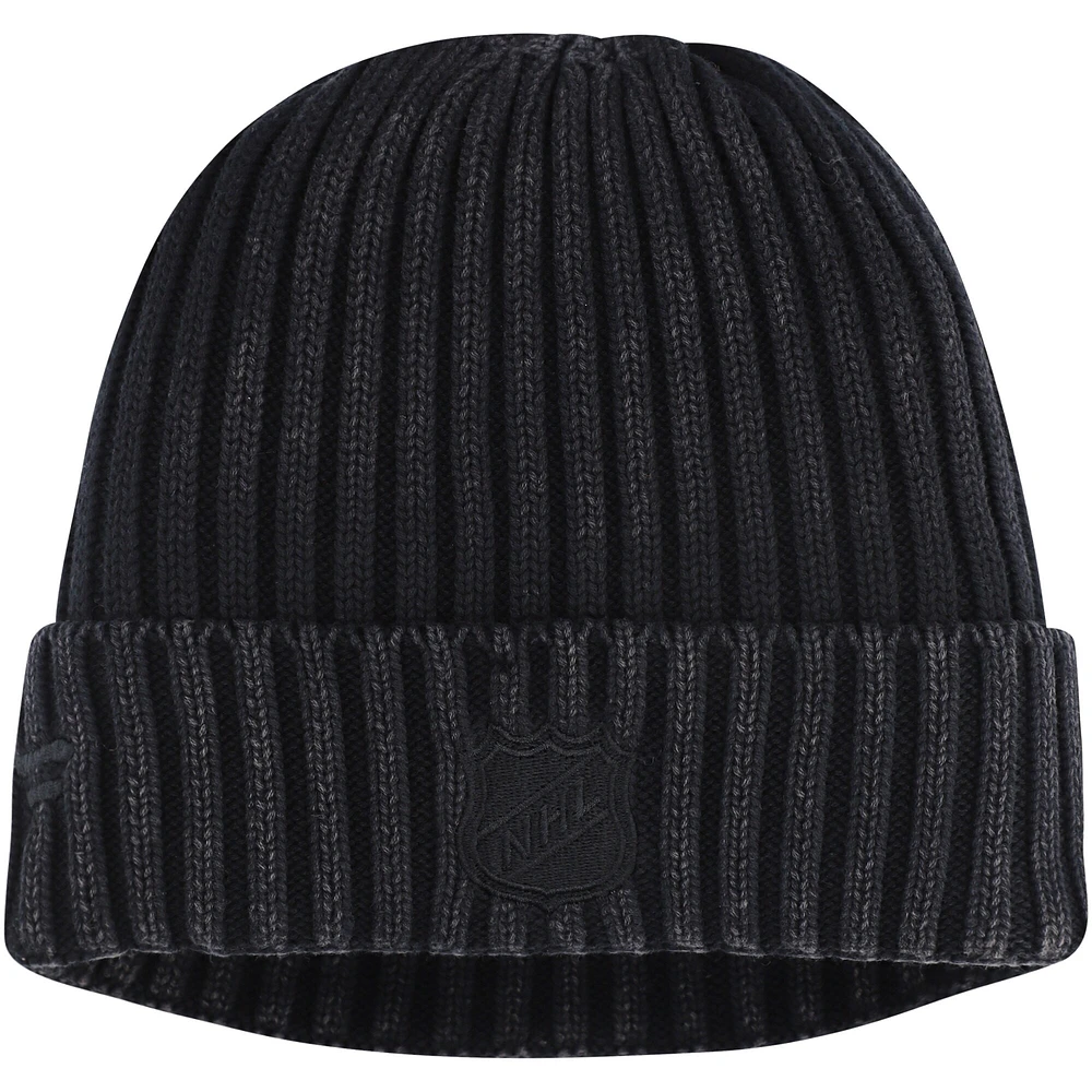 Casquette en tricot à revers authentique Pro Road des Hurricanes de la Caroline Fanatics pour hommes