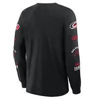 Men's Fanatics Black Carolina Hurricanes Boxed Legacy Long Sleeve T-Shirt