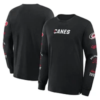 Men's Fanatics Black Carolina Hurricanes Boxed Legacy Long Sleeve T-Shirt