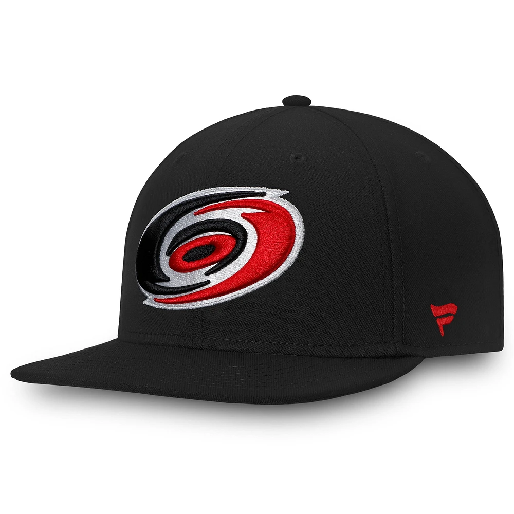 Men's Fanatics Black Carolina Hurricanes Core Fitted Hat