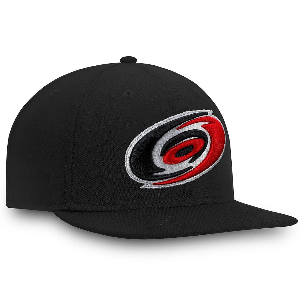 Men's Fanatics Black Carolina Hurricanes Core Fitted Hat