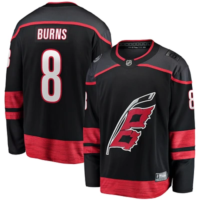 Maillot de joueur échappé à domicile Fanatics Brent Burns noir des Hurricanes la Caroline pour hommes