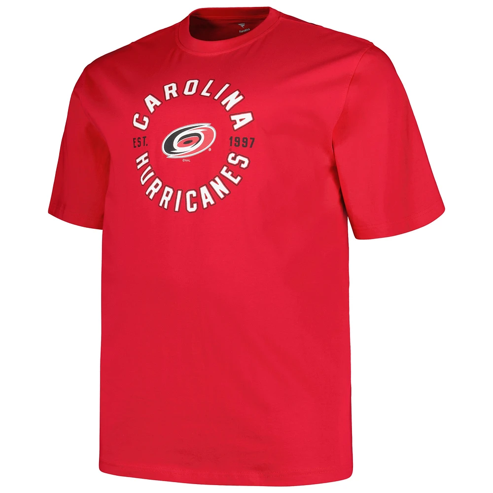 Ensemble de 2 t-shirts Fanatics Carolina Hurricanes Big & Tall pour hommes