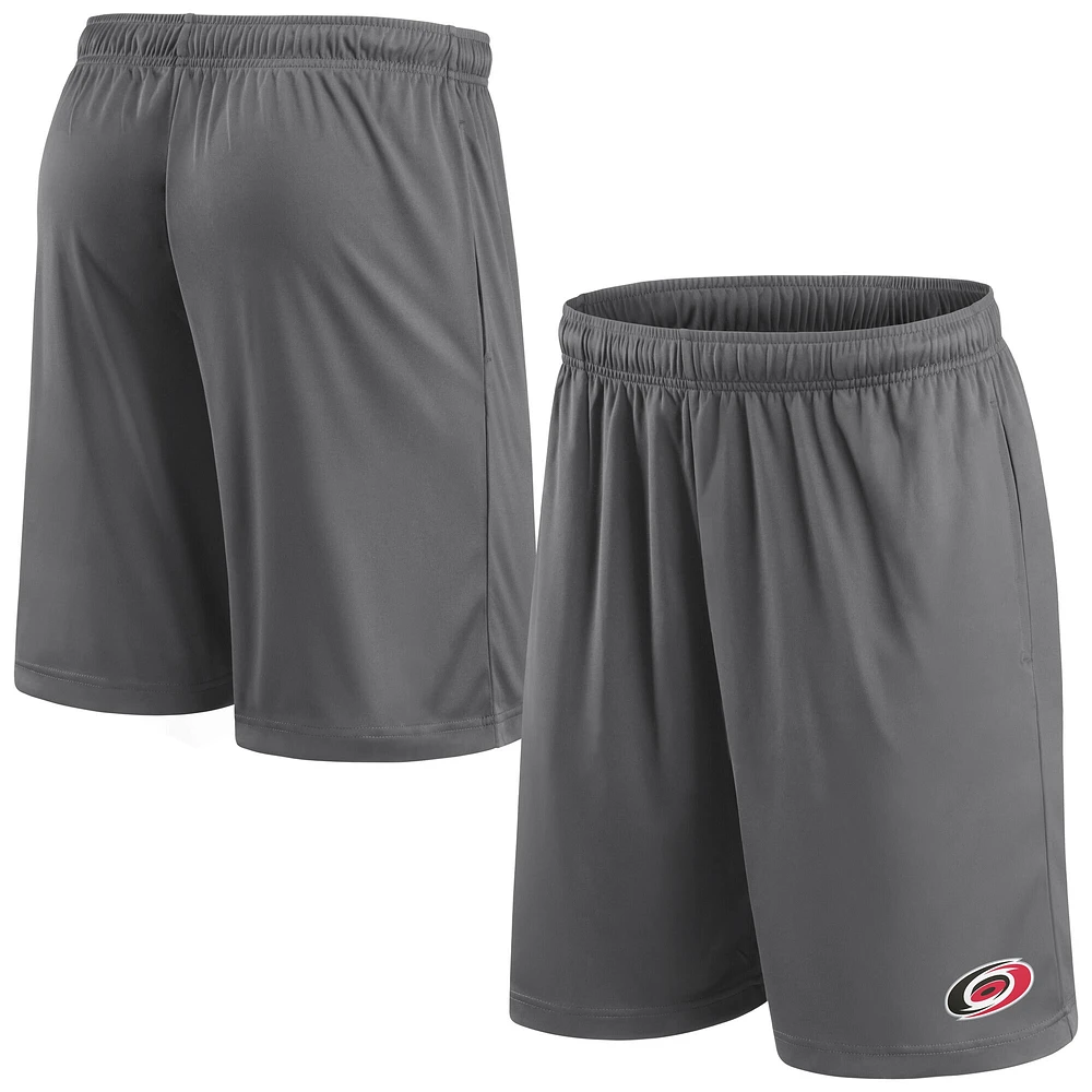 Men's Fanatics  Gray Carolina Hurricanes Primary Logo Shorts