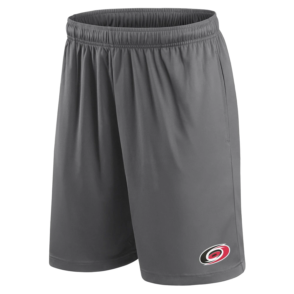 Men's Fanatics  Gray Carolina Hurricanes Primary Logo Shorts