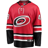 Fanatics Jordan Martinook pour hommes, maillot de joueur alternatif des Hurricanes la Caroline, rouge