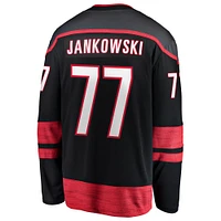Men's Fanatics Mark Jankowski Black Carolina Hurricanes Home Breakaway Jersey