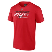 Men's Fanatics Red Carolina Hurricanes Authentic Pro Primary T-Shirt