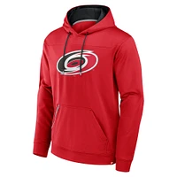 Men's Fanatics  Red Carolina Hurricanes Defender Pullover Hoodie