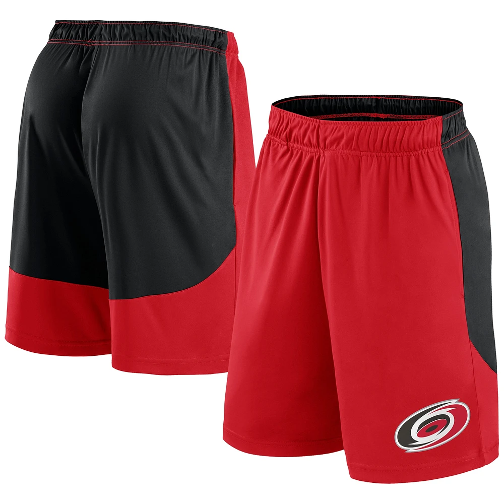 Short rouge Fanatics Carolina Hurricanes Go Hard pour hommes