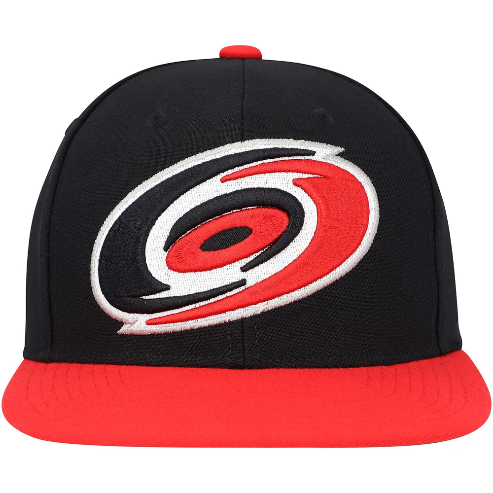 Casquette Snapback Core Team Ground 2.0 des Hurricanes de la Caroline noires de Mitchell & Ness pour homme