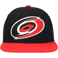 Men's Mitchell & Ness Black Carolina Hurricanes Core Team Ground 2.0 Snapback Hat