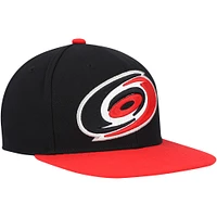 Men's Mitchell & Ness Black Carolina Hurricanes Core Team Ground 2.0 Snapback Hat