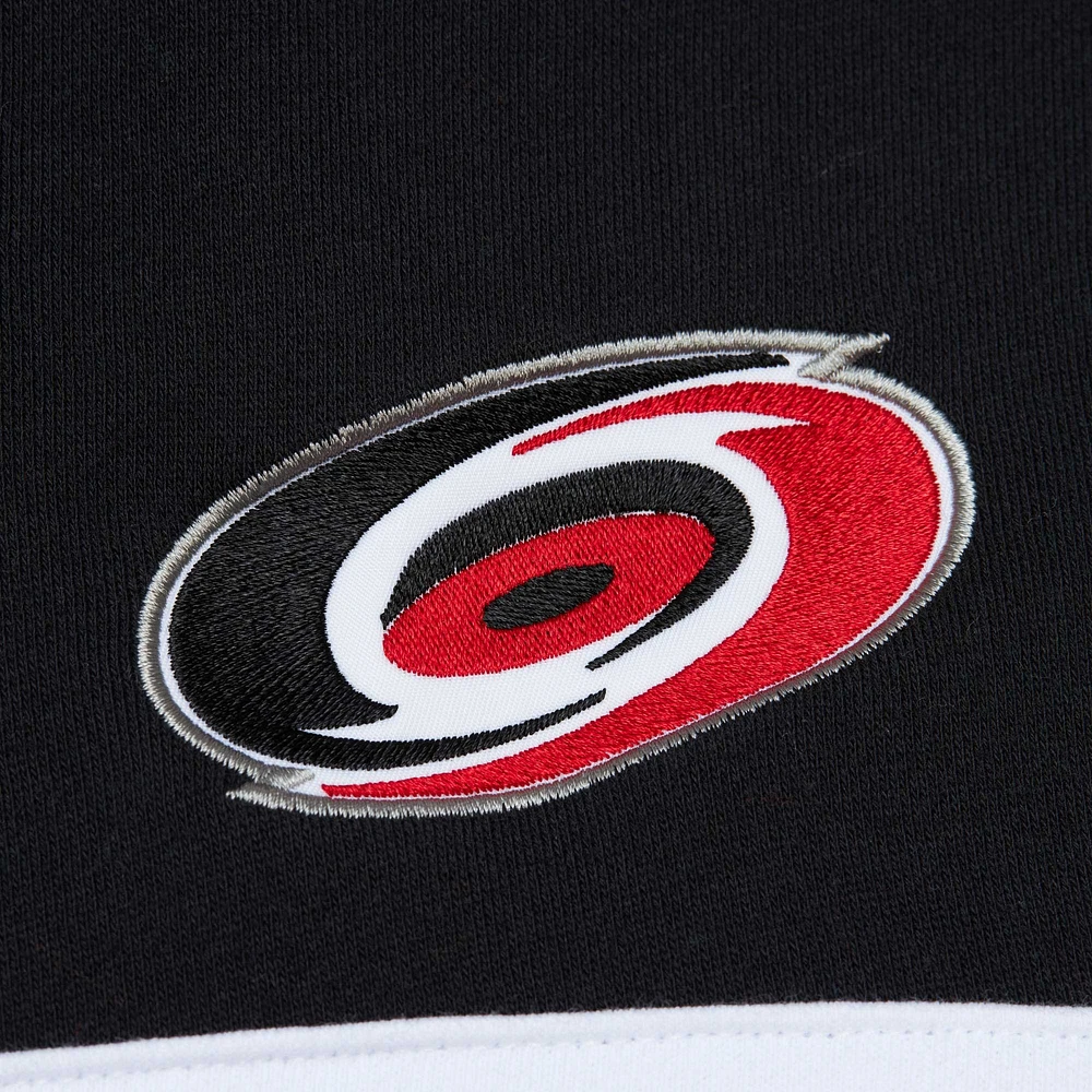 Men's Mitchell & Ness Red/Black Carolina Hurricanes Head Coach Pullover Hoodie
