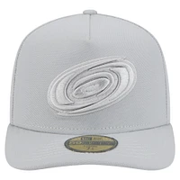 Men's New Era Gray Carolina Hurricanes Color Pack A-Frame 59FIFTY Fitted Hat