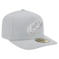Men's New Era Gray Carolina Hurricanes Color Pack A-Frame 59FIFTY Fitted Hat