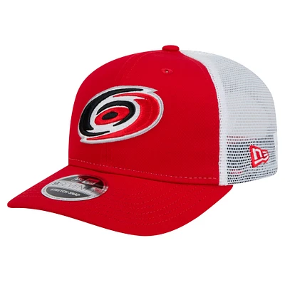 Casquette camionneur extensible 9SEVENTY rouge Carolina Hurricanes de New Era pour homme