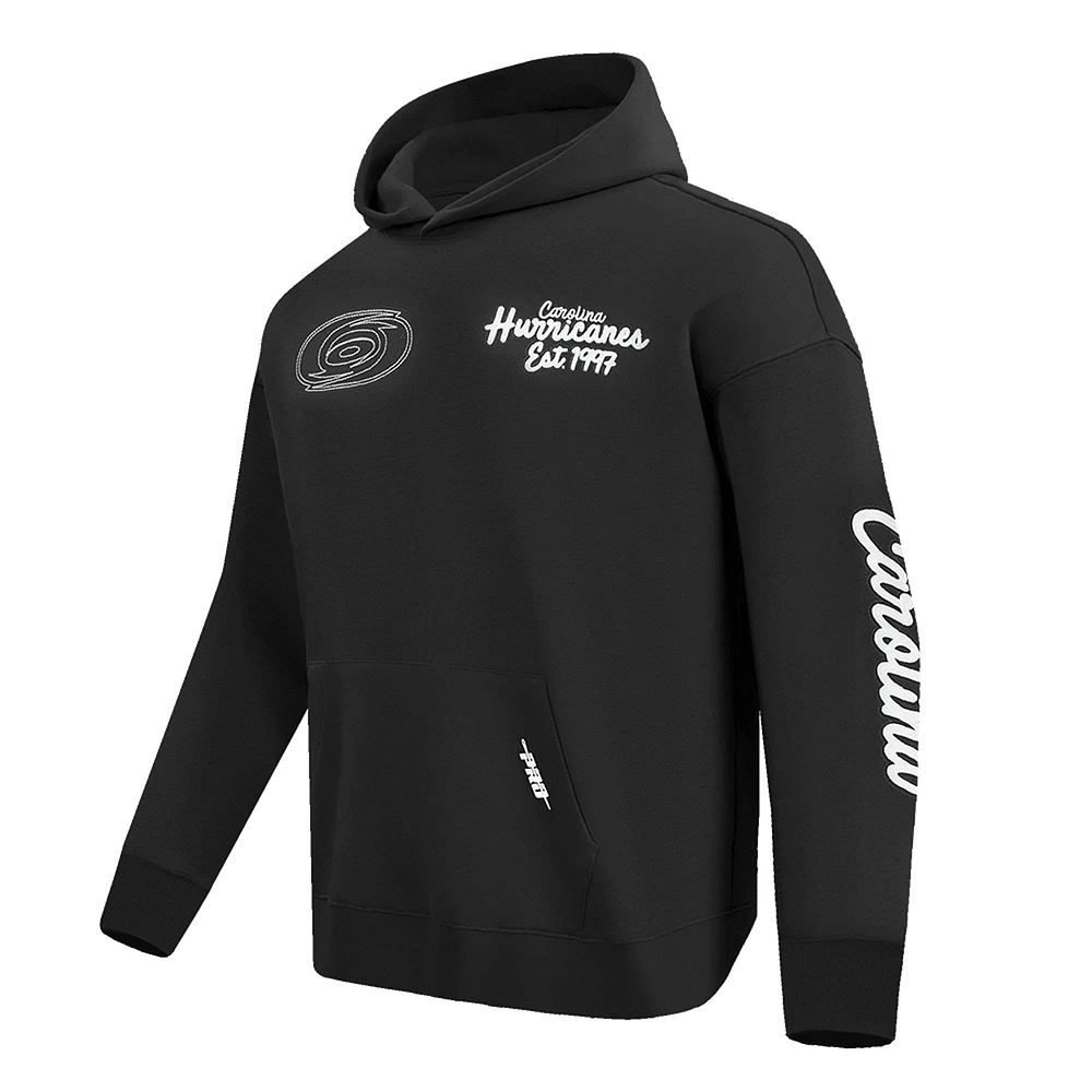 Men's Pro Standard  Black Carolina Hurricanes Paint the City Pullover Hoodie