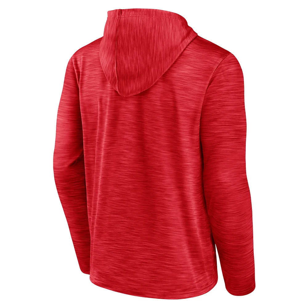 Sweat à capuche rouge pour homme des Hurricanes de la Caroline