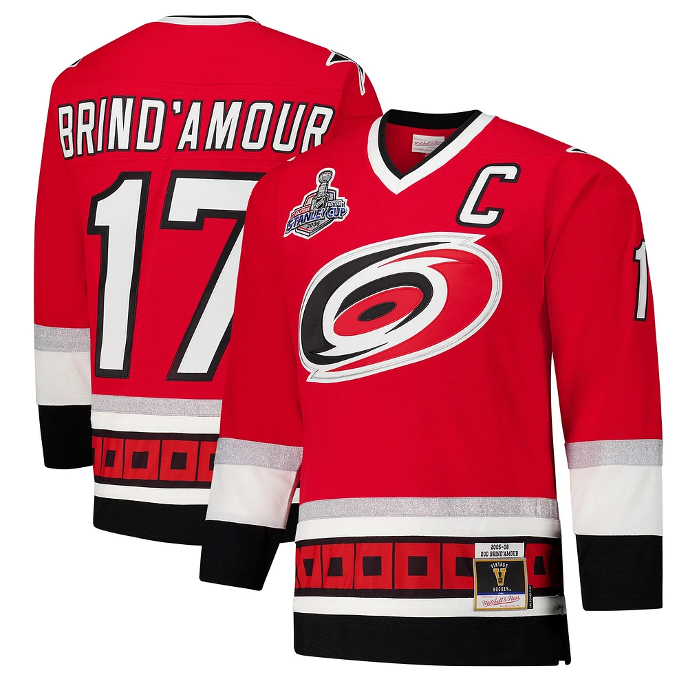 Men's Rod Brind'Amour Red Carolina Hurricanes 2005-06 Power Play Jersey