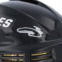 Sebastian Aho Carolina Hurricanes Autographed Black Mini Helmet