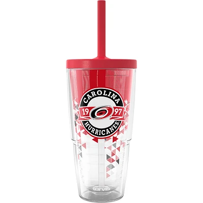 Gobelet classique Tervis Carolina Hurricanes de 24 oz avec couvercle à paille