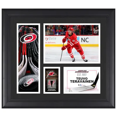 Teuvo Teravainen Carolina Hurricanes Fanatics Authentic Framed 15" x 17" Player Collage with a Piece of Game-Used Puck