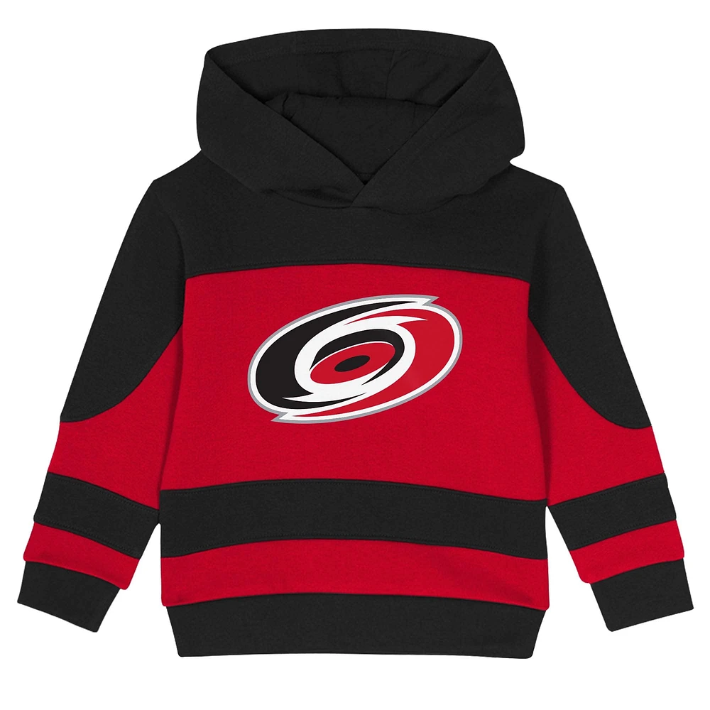 Toddler Black/Red Carolina Hurricanes Puck Hero Fleece Hoodie and Sweatpants Set