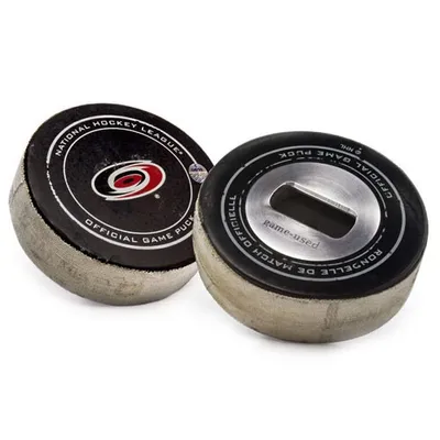 Carolina Hurricanes Tokens & Icons Game-Used Puck Bottle Opener