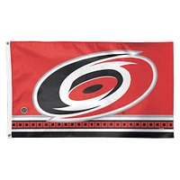 WinCraft Carolina Hurricanes Deluxe Drapeau unilatéral 3 pi x 5 pi