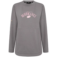 Sweat-shirt à col roulé Beaudry gris pour femme avec inscription « Mother's Day » des Carolina Hurricanes de Levelwear