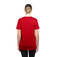 Women's New Era  Red Carolina Hurricanes Glam Game Floral T-Shirt