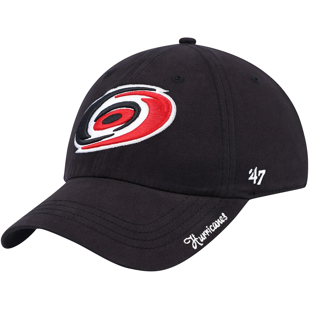 Women's  '47  Black Carolina Hurricanes Miata Clean Up Adjustable Hat