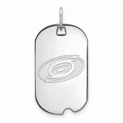 Carolina Hurricanes Women's Sterling Silver Small Dog Tag