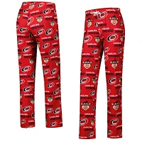 Pantalon en tricot à imprimé intégral Zest des Carolina Hurricanes de Concepts Sport pour femme