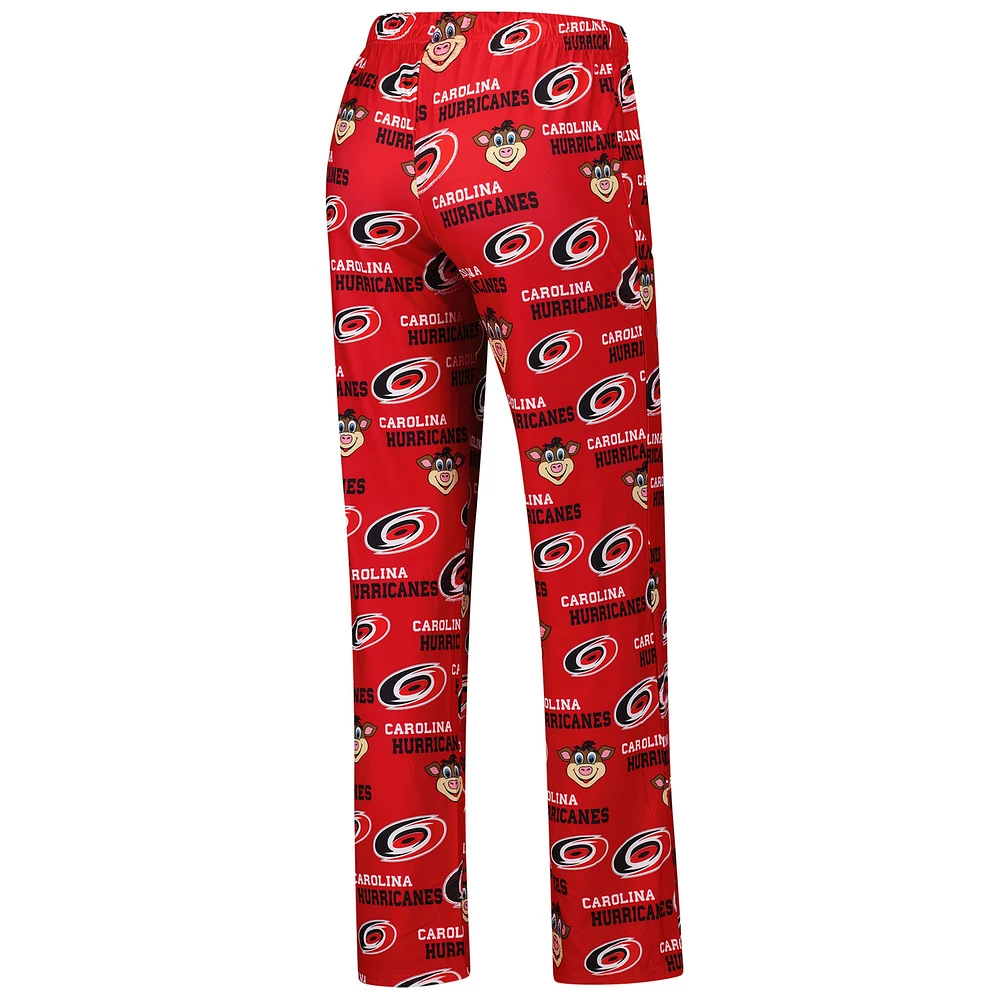 Pantalon en tricot à imprimé intégral Zest des Carolina Hurricanes de Concepts Sport pour femme