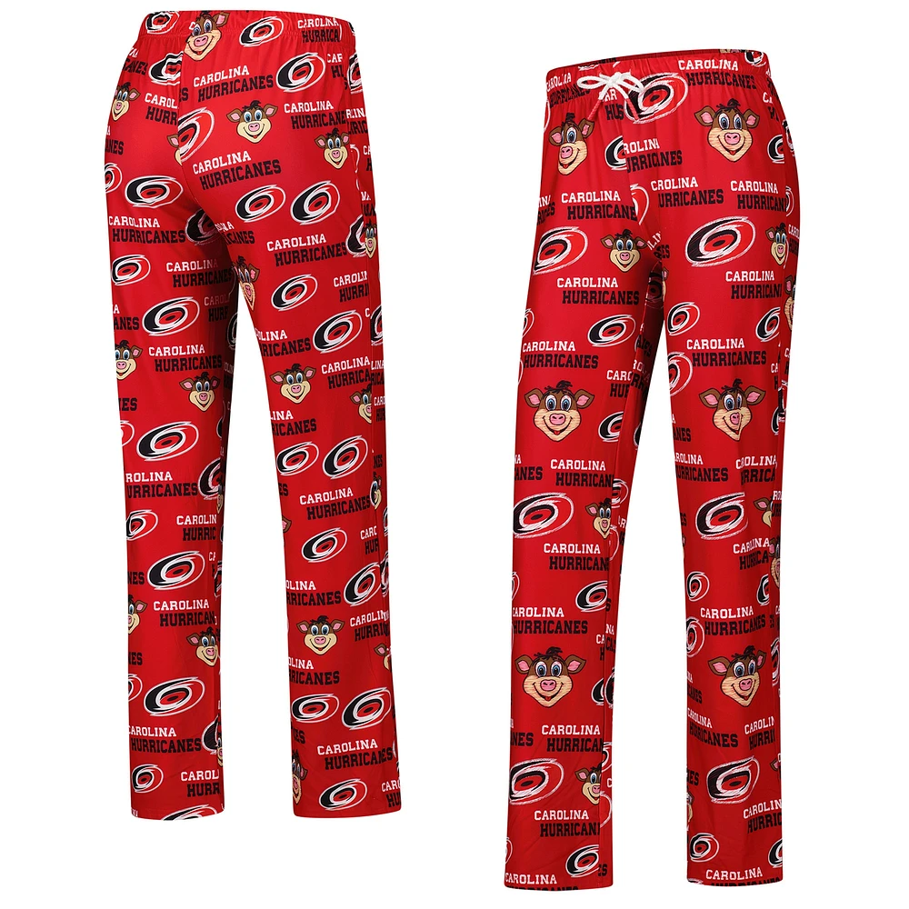 Pantalon en tricot à imprimé intégral Zest des Carolina Hurricanes de Concepts Sport pour femme