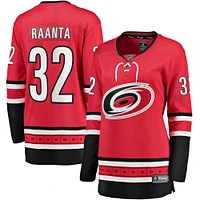 Women's Fanatics Antti Raanta Red Carolina Hurricanes Alternate Breakaway Player Jersey